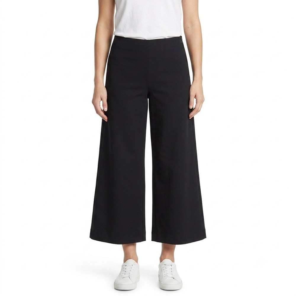 Lauren Ralph Lauren Pants‎ Womens 16 Black Wide Leg Cropped Pants Side Zip